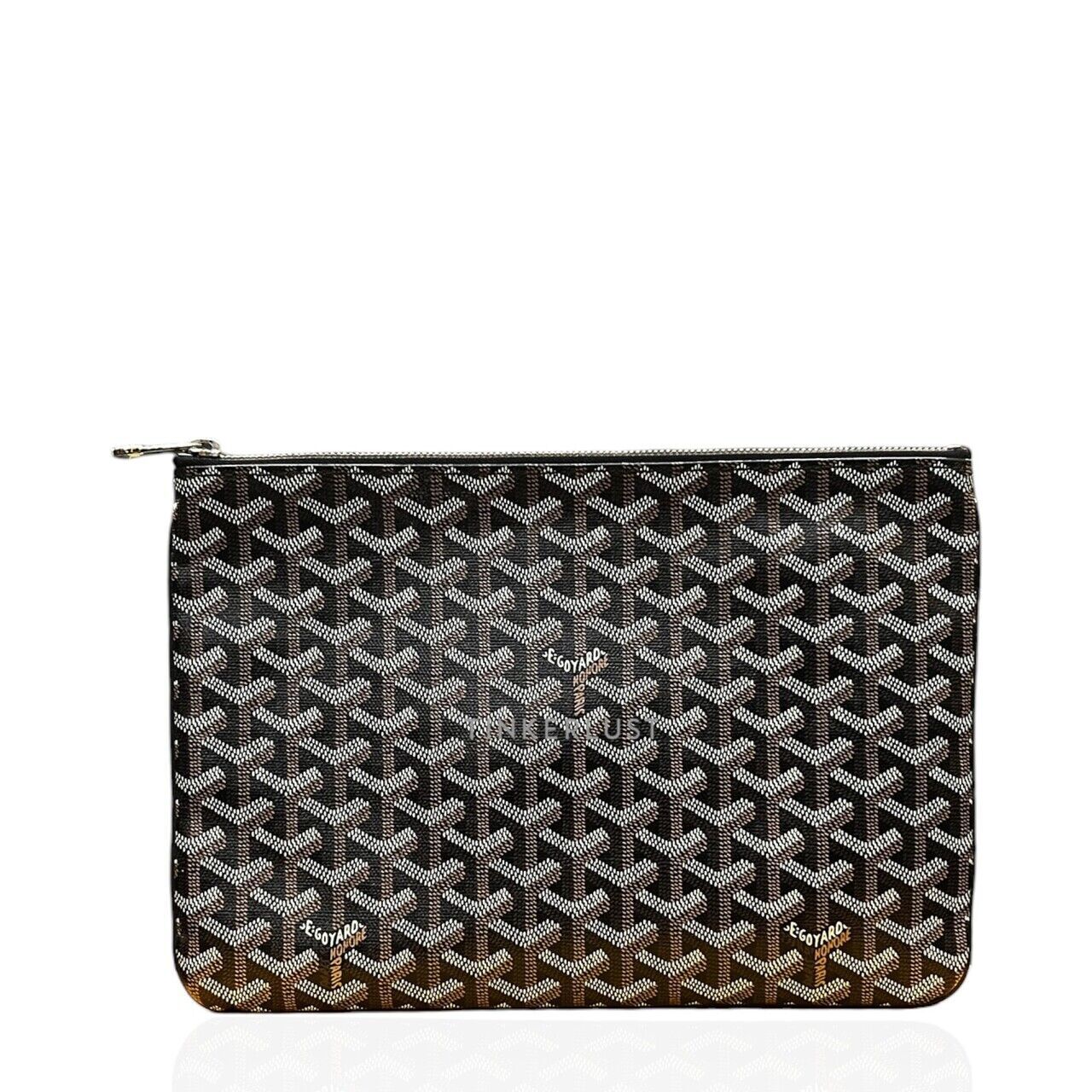 tas clutch Goyard Senat Black Clutch Tinkerlust